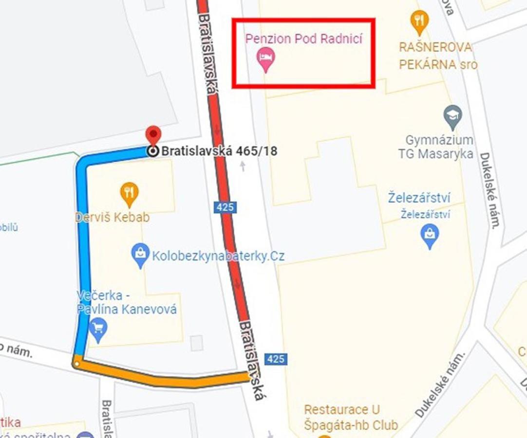 הוסטופצ'ה Penzion Pod Radnici מראה חיצוני תמונה